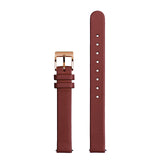 12MM Italian Vegetable Tanned Leather Strap Rose Gold Buckle Fits All 28 MM Watches