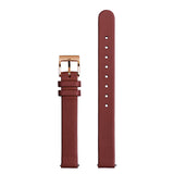 14MM Italian Vegetable Tanned Leather Strap Rose Gold Buckle Fits All 32MM Watches