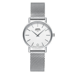 SAGA 28MM MESH SILVER White / Silver