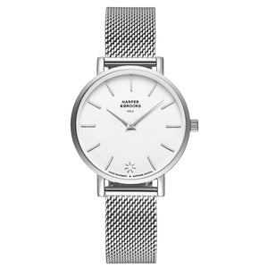 SAGA 32MM MESH SILVER White / Silver