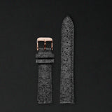 20MM ANTHRACITE WOOL Rose Gold Buckle FOR ORIGINAL 40MM WATCHES