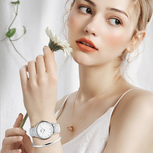 Bangle Watch Set ,ORIGINAL 40MM WOOL LIGHT GREY White / Silver