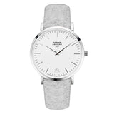 Bangle Watch Set ,ORIGINAL 40MM WOOL LIGHT GREY White / Silver