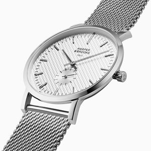 TEXTURE 40MM MESH SILVER Silver / Silver
