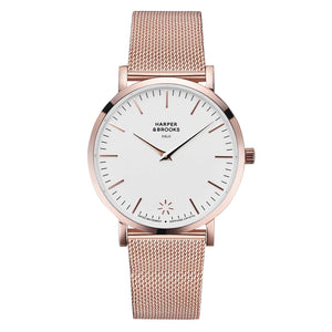 ORIGINAL 40MM MESH ROSE GOLD White / Rose Gold