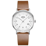 Bauhaus 36mm Silver/Camel