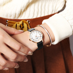 Bangle Watch Set ,Bauhaus 32mm Rose/Black