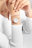 Bangle Watch Set ,Bauhaus 32mm Rose/Natura