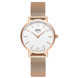 SAGA 32MM MESH ROSE GOLD White / Rose Gold