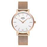 SAGA 28MM MESH GOLD White / Gold