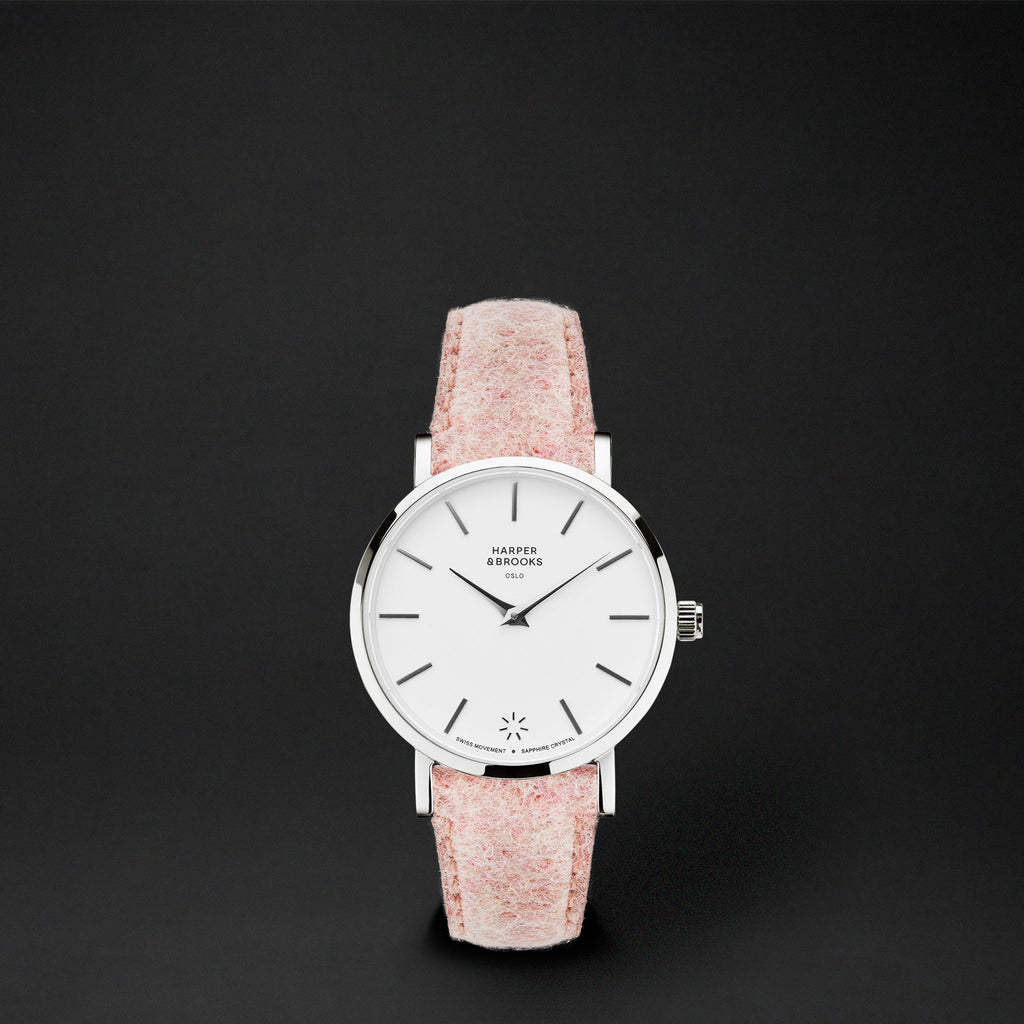 SAGA 28MM WOOL PINK White / Silver